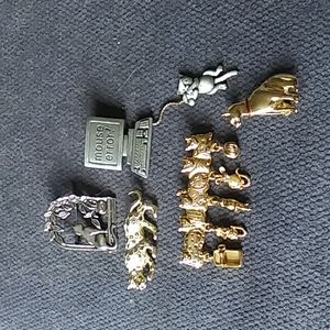 Gold and silver cat pin